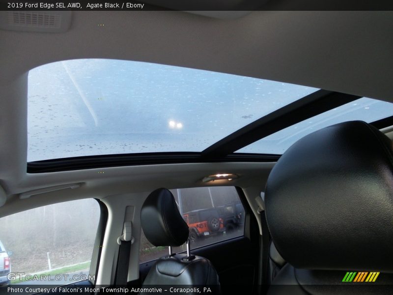 Agate Black / Ebony 2019 Ford Edge SEL AWD