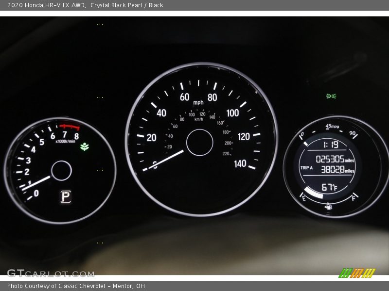 Crystal Black Pearl / Black 2020 Honda HR-V LX AWD
