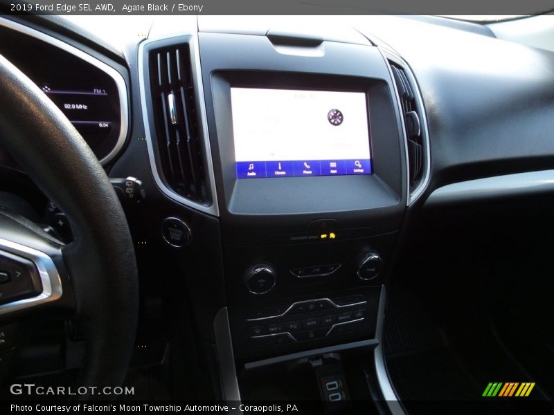 Agate Black / Ebony 2019 Ford Edge SEL AWD