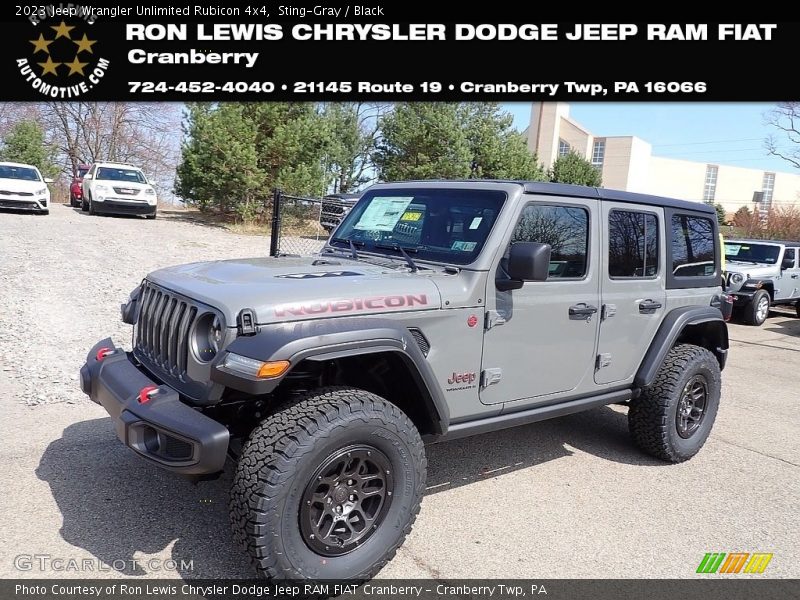 Sting-Gray / Black 2023 Jeep Wrangler Unlimited Rubicon 4x4
