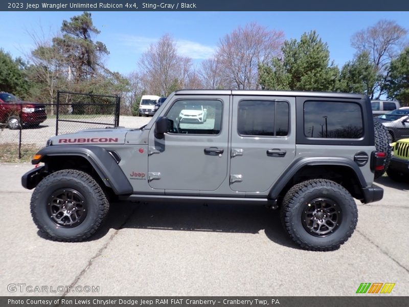Sting-Gray / Black 2023 Jeep Wrangler Unlimited Rubicon 4x4