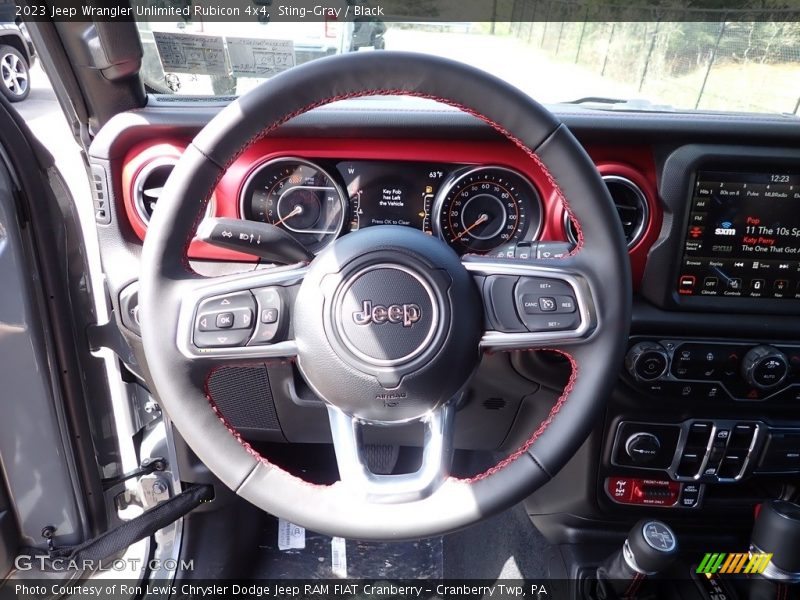 Sting-Gray / Black 2023 Jeep Wrangler Unlimited Rubicon 4x4