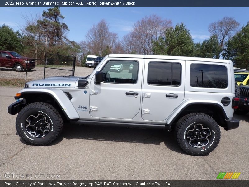 Silver Zynith / Black 2023 Jeep Wrangler Unlimited Rubicon 4XE Hybrid