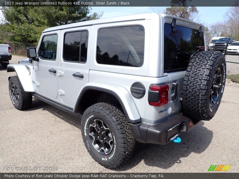 Silver Zynith / Black 2023 Jeep Wrangler Unlimited Rubicon 4XE Hybrid