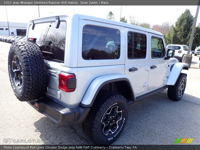 Silver Zynith / Black 2023 Jeep Wrangler Unlimited Rubicon 4XE Hybrid