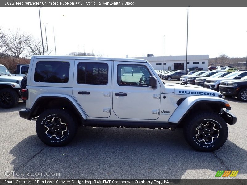 Silver Zynith / Black 2023 Jeep Wrangler Unlimited Rubicon 4XE Hybrid