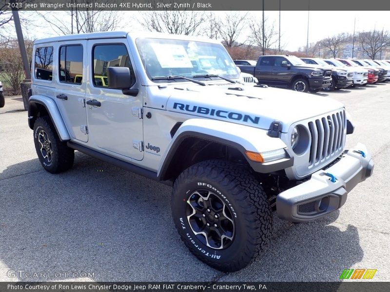 Silver Zynith / Black 2023 Jeep Wrangler Unlimited Rubicon 4XE Hybrid