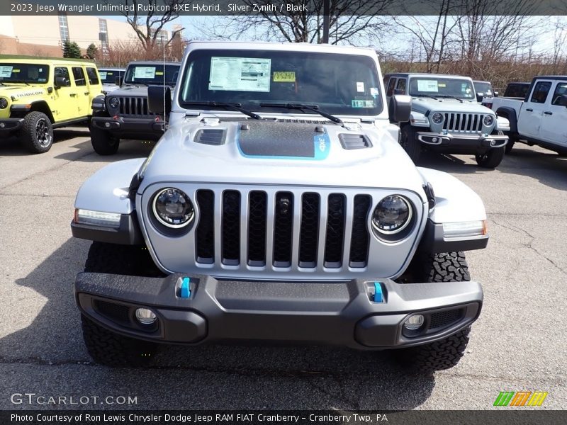 Silver Zynith / Black 2023 Jeep Wrangler Unlimited Rubicon 4XE Hybrid