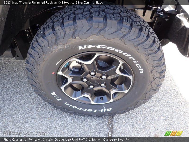 Silver Zynith / Black 2023 Jeep Wrangler Unlimited Rubicon 4XE Hybrid