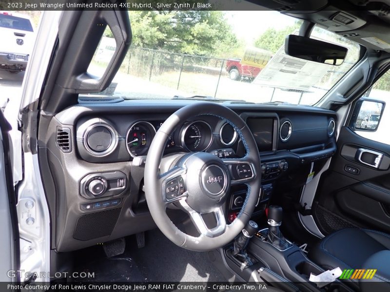 Silver Zynith / Black 2023 Jeep Wrangler Unlimited Rubicon 4XE Hybrid
