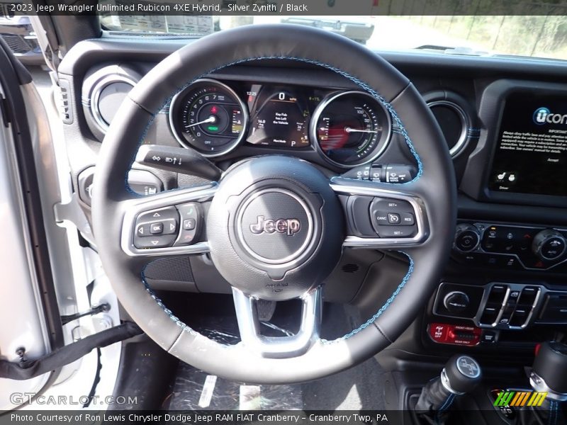 Silver Zynith / Black 2023 Jeep Wrangler Unlimited Rubicon 4XE Hybrid