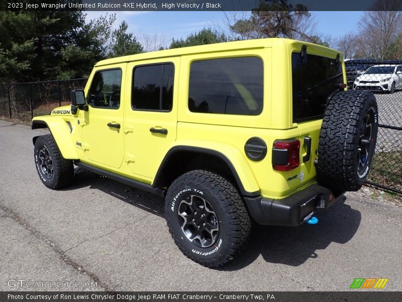 High Velocity / Black 2023 Jeep Wrangler Unlimited Rubicon 4XE Hybrid