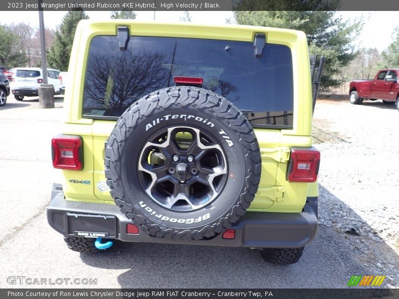 High Velocity / Black 2023 Jeep Wrangler Unlimited Rubicon 4XE Hybrid