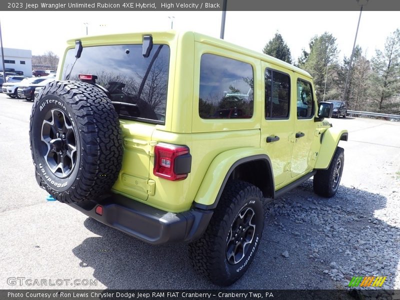 High Velocity / Black 2023 Jeep Wrangler Unlimited Rubicon 4XE Hybrid