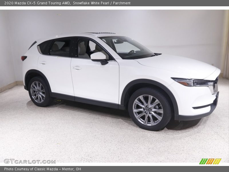 Snowflake White Pearl / Parchment 2020 Mazda CX-5 Grand Touring AWD