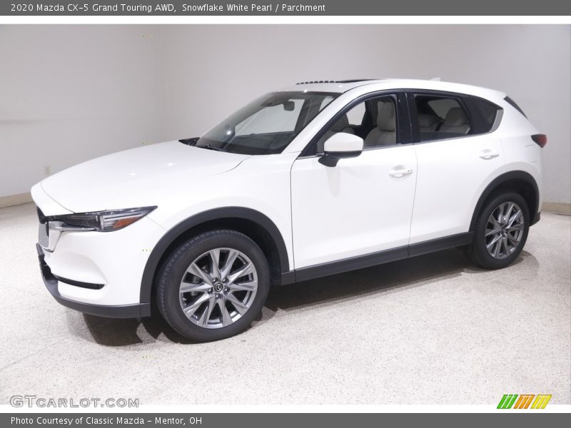 Snowflake White Pearl / Parchment 2020 Mazda CX-5 Grand Touring AWD
