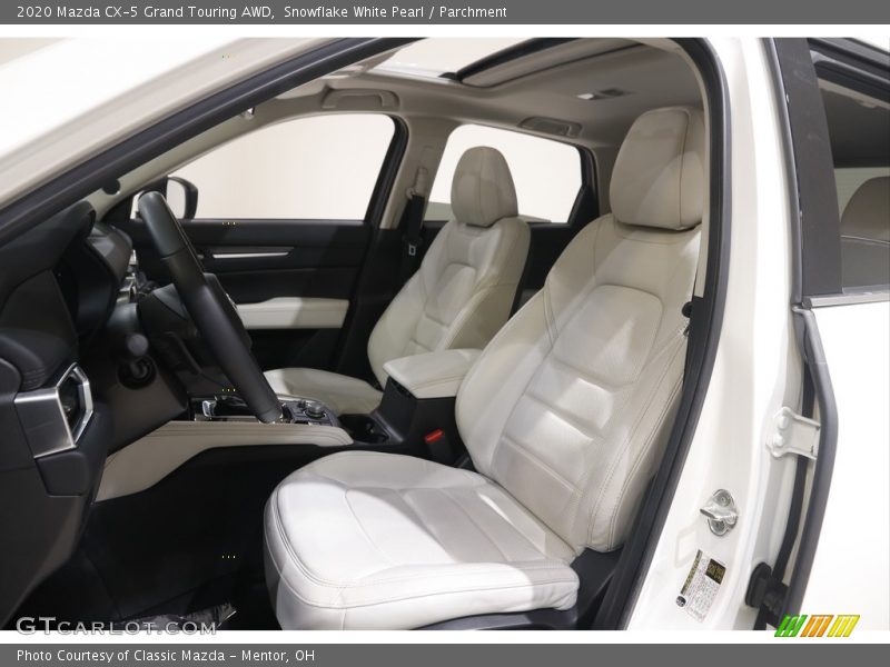 Snowflake White Pearl / Parchment 2020 Mazda CX-5 Grand Touring AWD