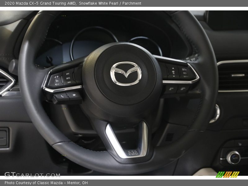 Snowflake White Pearl / Parchment 2020 Mazda CX-5 Grand Touring AWD