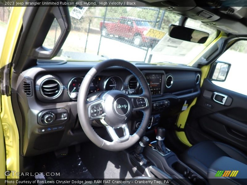 High Velocity / Black 2023 Jeep Wrangler Unlimited Rubicon 4XE Hybrid