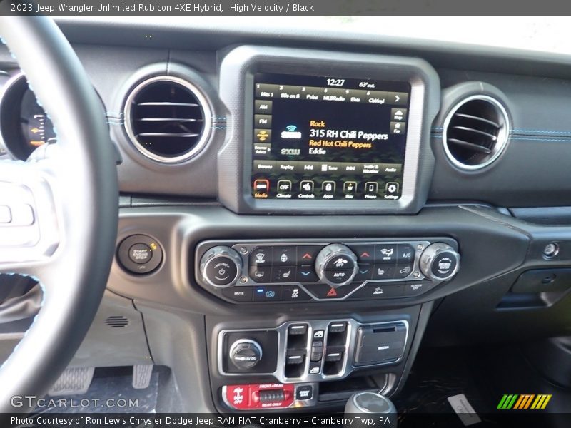 High Velocity / Black 2023 Jeep Wrangler Unlimited Rubicon 4XE Hybrid