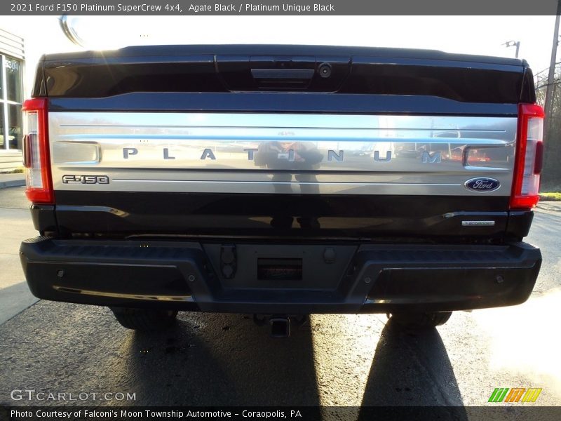 Agate Black / Platinum Unique Black 2021 Ford F150 Platinum SuperCrew 4x4