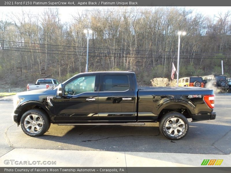 Agate Black / Platinum Unique Black 2021 Ford F150 Platinum SuperCrew 4x4