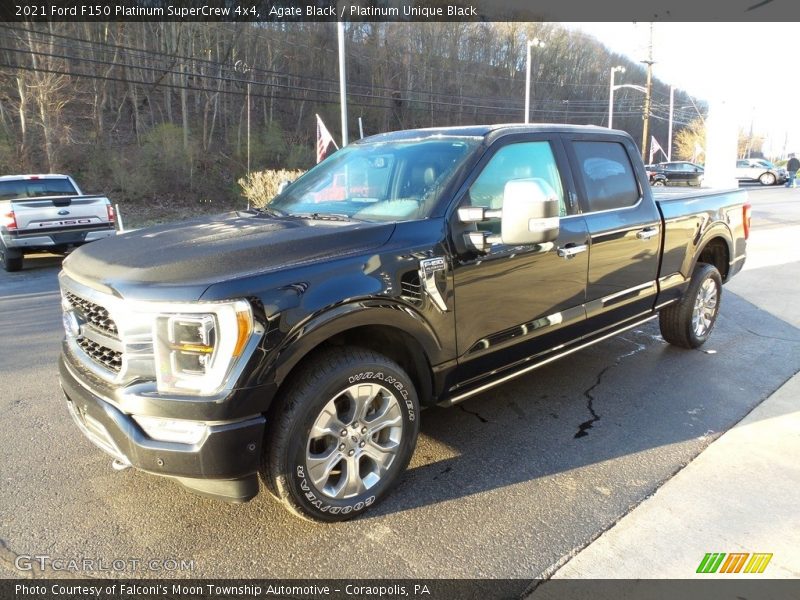 Agate Black / Platinum Unique Black 2021 Ford F150 Platinum SuperCrew 4x4