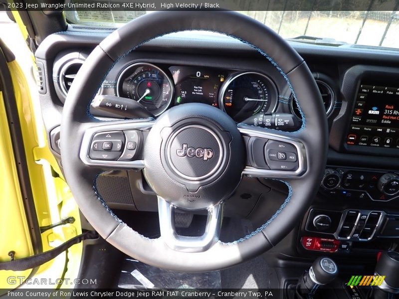 High Velocity / Black 2023 Jeep Wrangler Unlimited Rubicon 4XE Hybrid