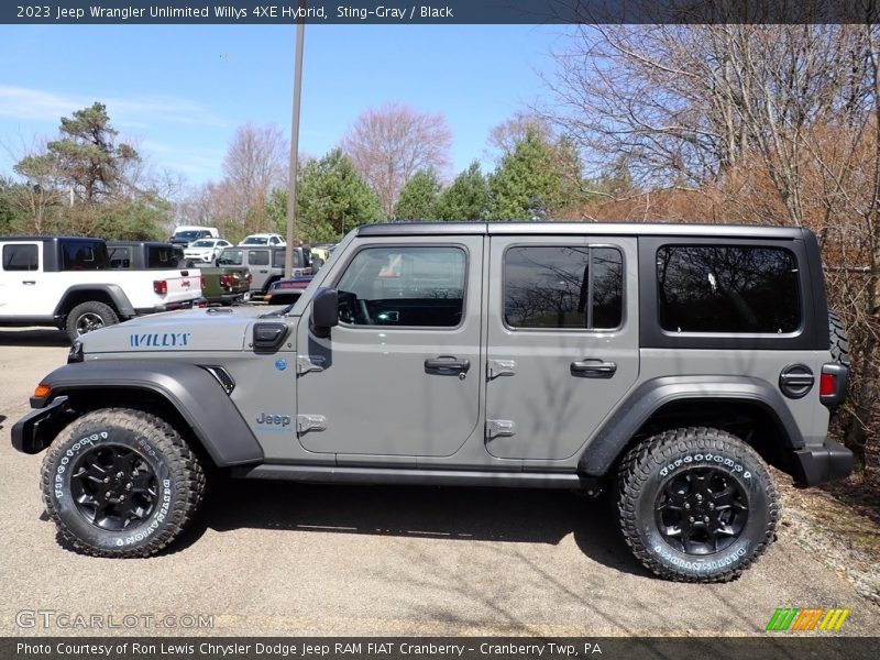 Sting-Gray / Black 2023 Jeep Wrangler Unlimited Willys 4XE Hybrid