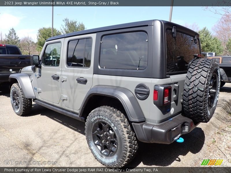 Sting-Gray / Black 2023 Jeep Wrangler Unlimited Willys 4XE Hybrid