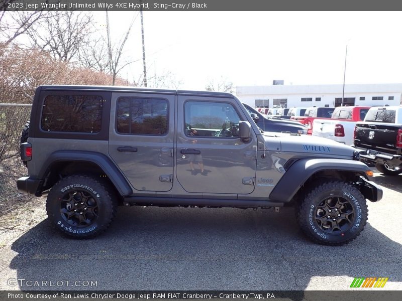 Sting-Gray / Black 2023 Jeep Wrangler Unlimited Willys 4XE Hybrid