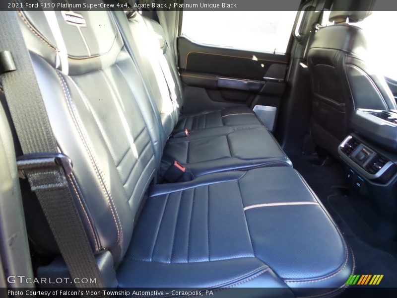 Rear Seat of 2021 F150 Platinum SuperCrew 4x4
