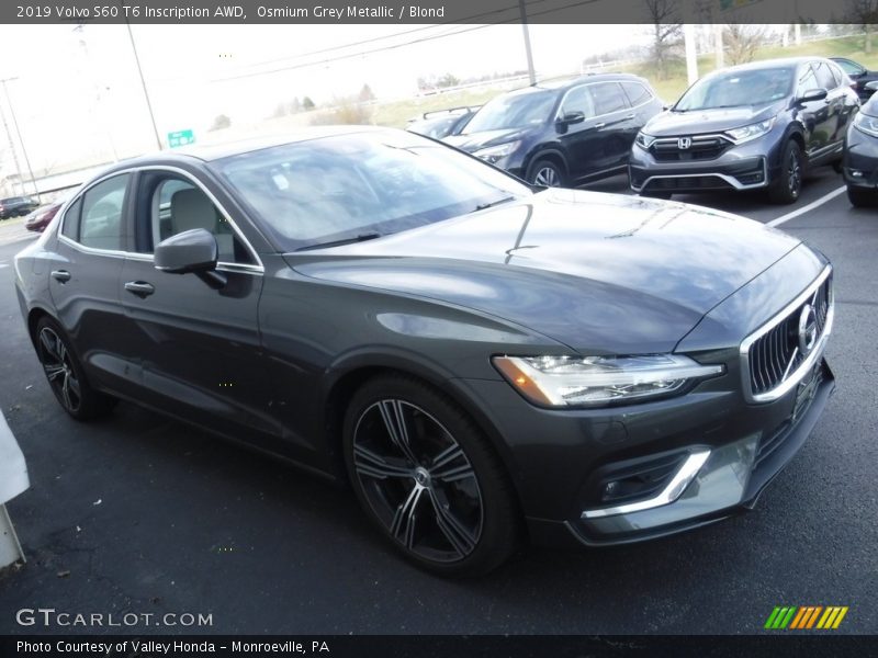 Osmium Grey Metallic / Blond 2019 Volvo S60 T6 Inscription AWD