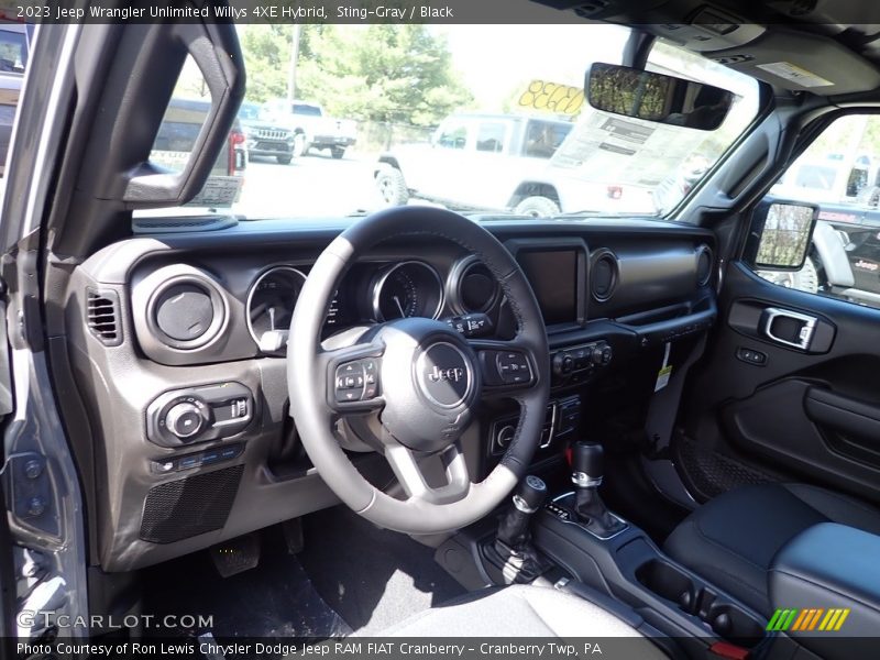 Sting-Gray / Black 2023 Jeep Wrangler Unlimited Willys 4XE Hybrid