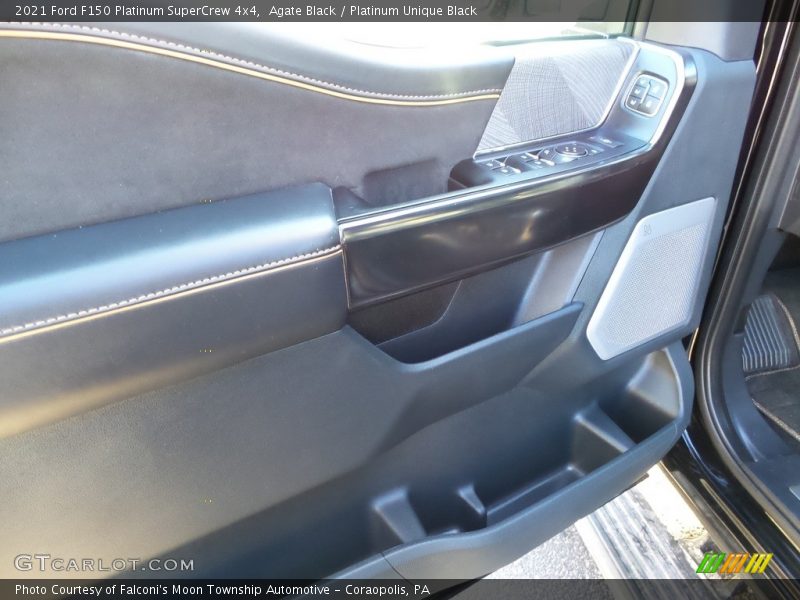 Agate Black / Platinum Unique Black 2021 Ford F150 Platinum SuperCrew 4x4