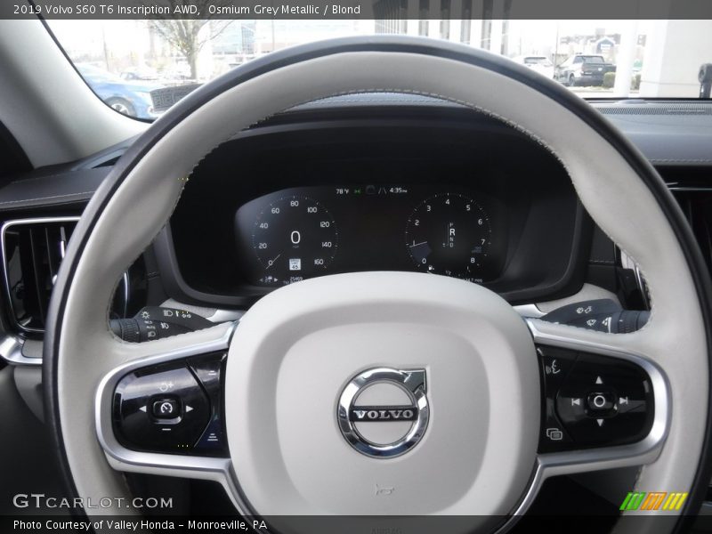Osmium Grey Metallic / Blond 2019 Volvo S60 T6 Inscription AWD