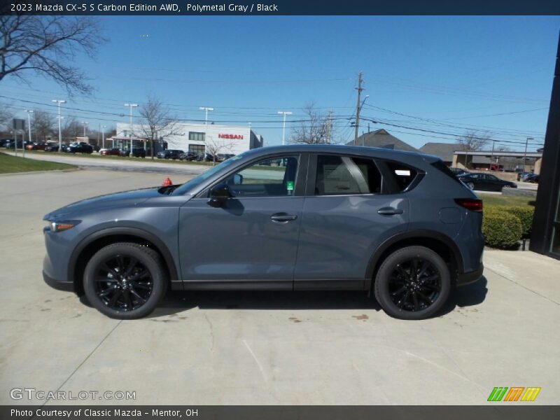 Polymetal Gray / Black 2023 Mazda CX-5 S Carbon Edition AWD