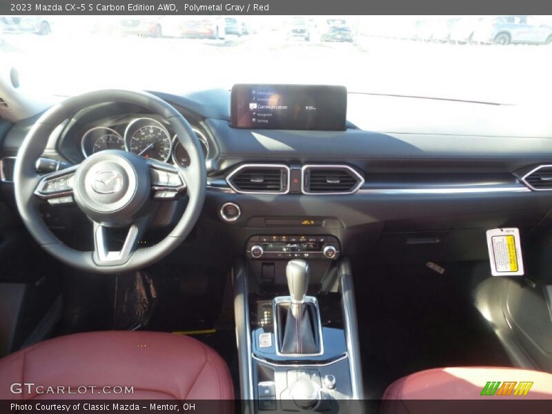 Polymetal Gray / Red 2023 Mazda CX-5 S Carbon Edition AWD