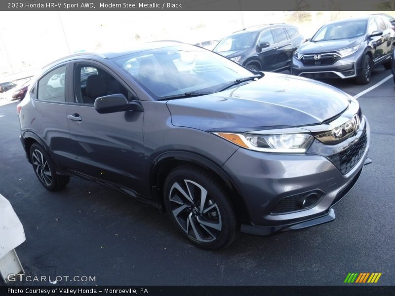 Modern Steel Metallic / Black 2020 Honda HR-V Sport AWD