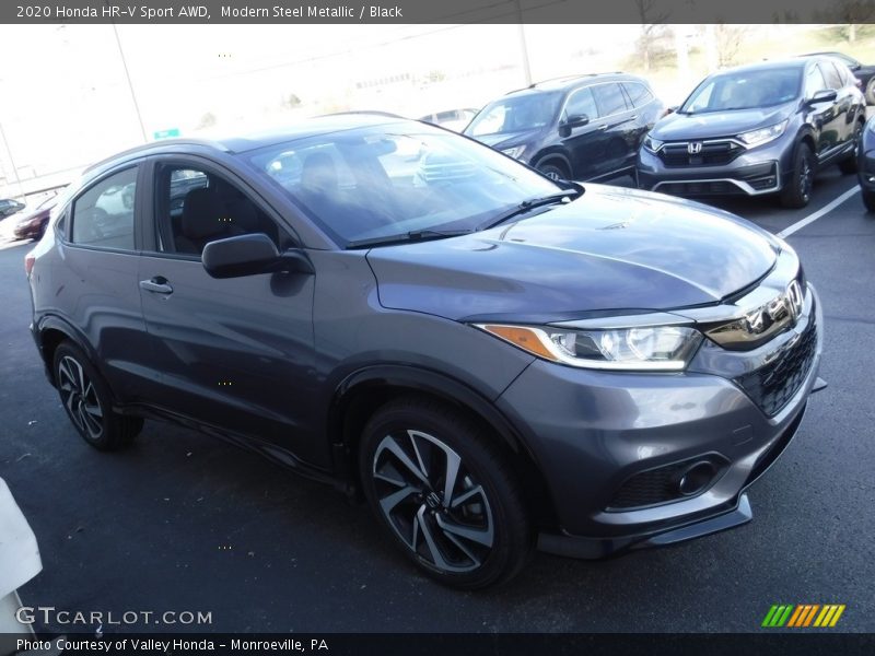 Modern Steel Metallic / Black 2020 Honda HR-V Sport AWD