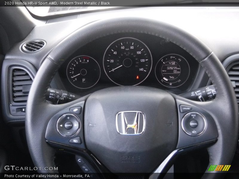 Modern Steel Metallic / Black 2020 Honda HR-V Sport AWD