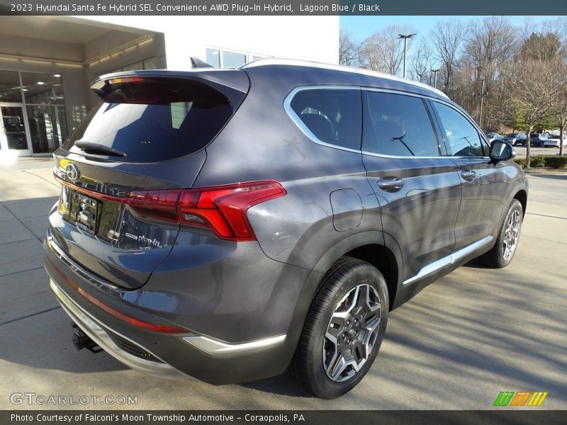 Lagoon Blue / Black 2023 Hyundai Santa Fe Hybrid SEL Convenience AWD Plug-In Hybrid