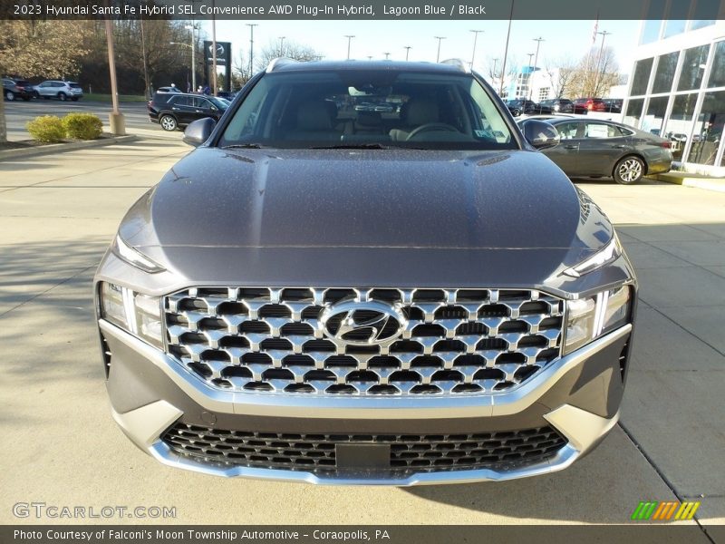 Lagoon Blue / Black 2023 Hyundai Santa Fe Hybrid SEL Convenience AWD Plug-In Hybrid