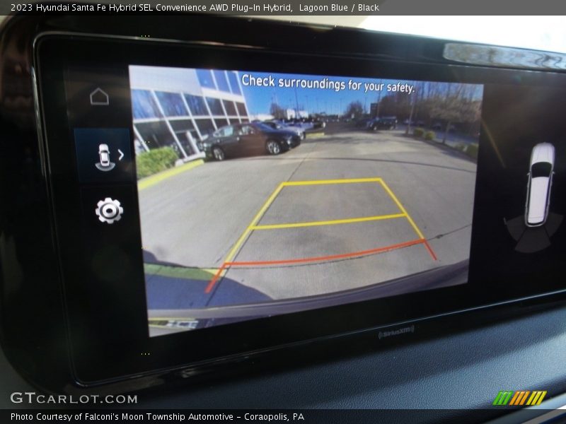 Lagoon Blue / Black 2023 Hyundai Santa Fe Hybrid SEL Convenience AWD Plug-In Hybrid