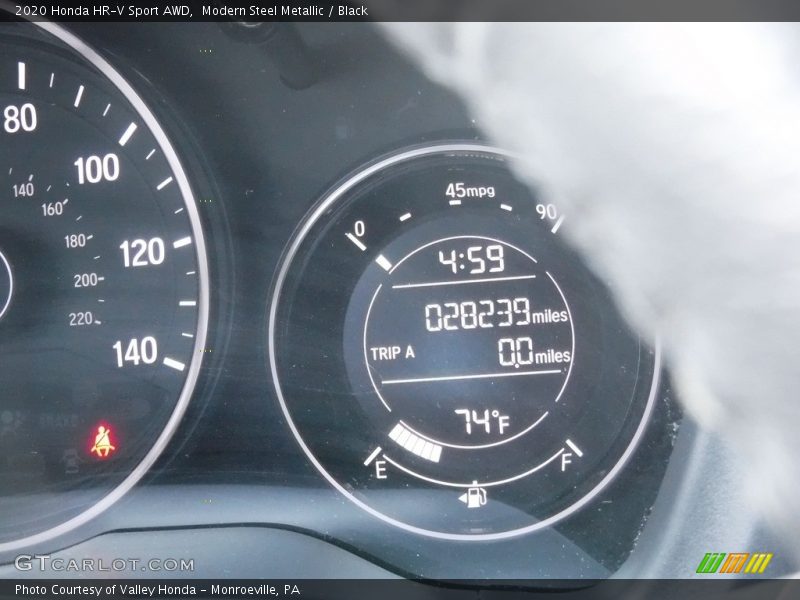 Modern Steel Metallic / Black 2020 Honda HR-V Sport AWD