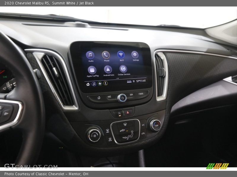 Summit White / Jet Black 2020 Chevrolet Malibu RS