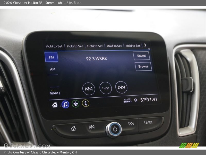 Summit White / Jet Black 2020 Chevrolet Malibu RS