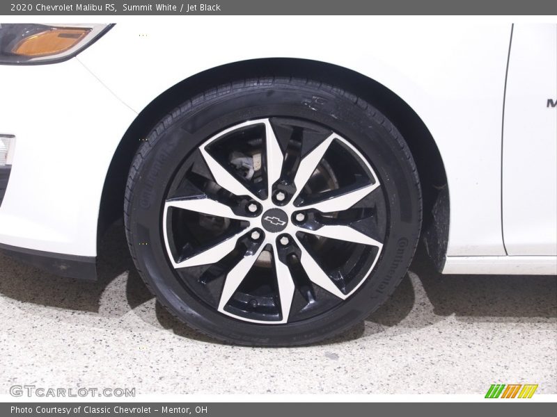 Summit White / Jet Black 2020 Chevrolet Malibu RS