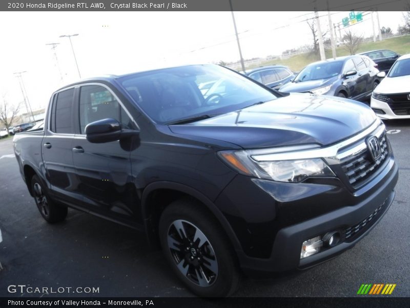 Crystal Black Pearl / Black 2020 Honda Ridgeline RTL AWD