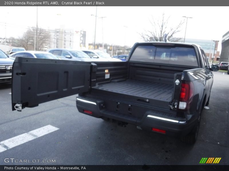 Crystal Black Pearl / Black 2020 Honda Ridgeline RTL AWD